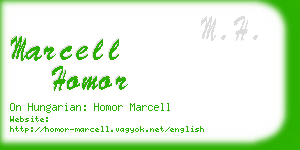 marcell homor business card